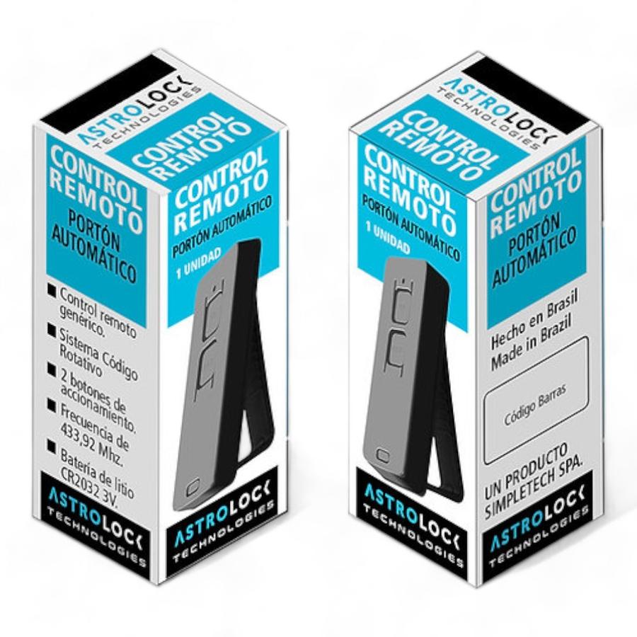 Control Remoto Portón Astrolock 2 Canales