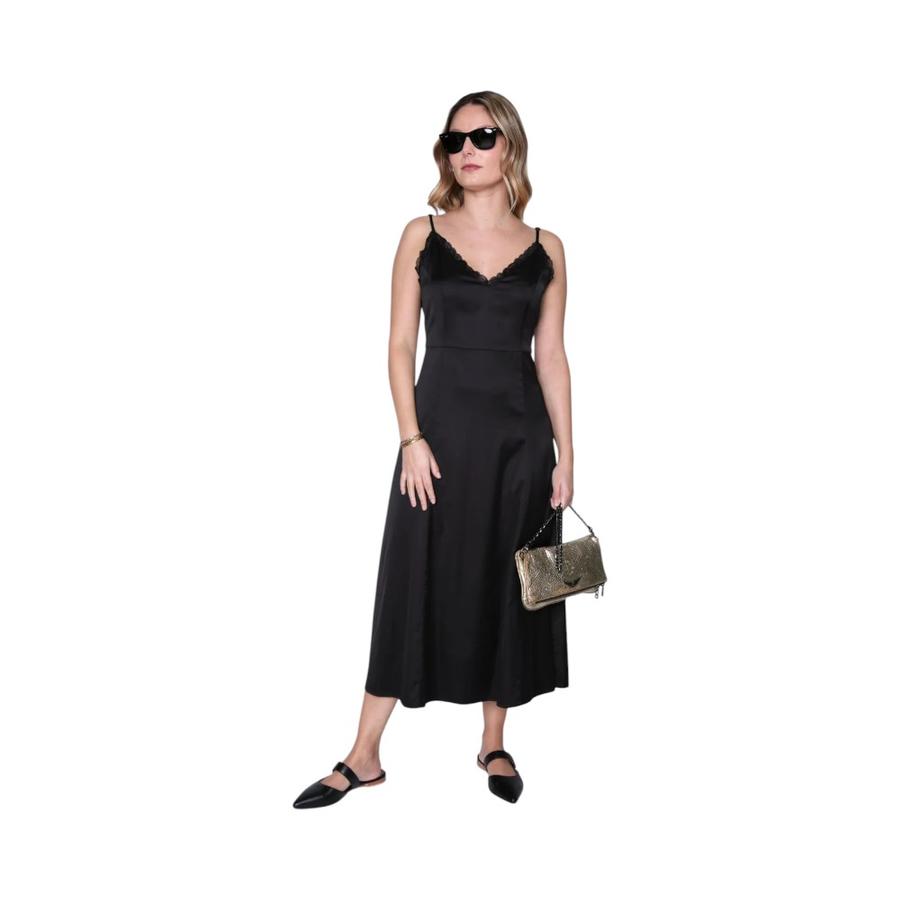 Vestido largo Mujer Eclipse Mina Negro