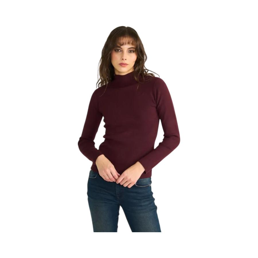 Sweater Beatle Mujer Ellus OFL80452 Logo Frontal Morado