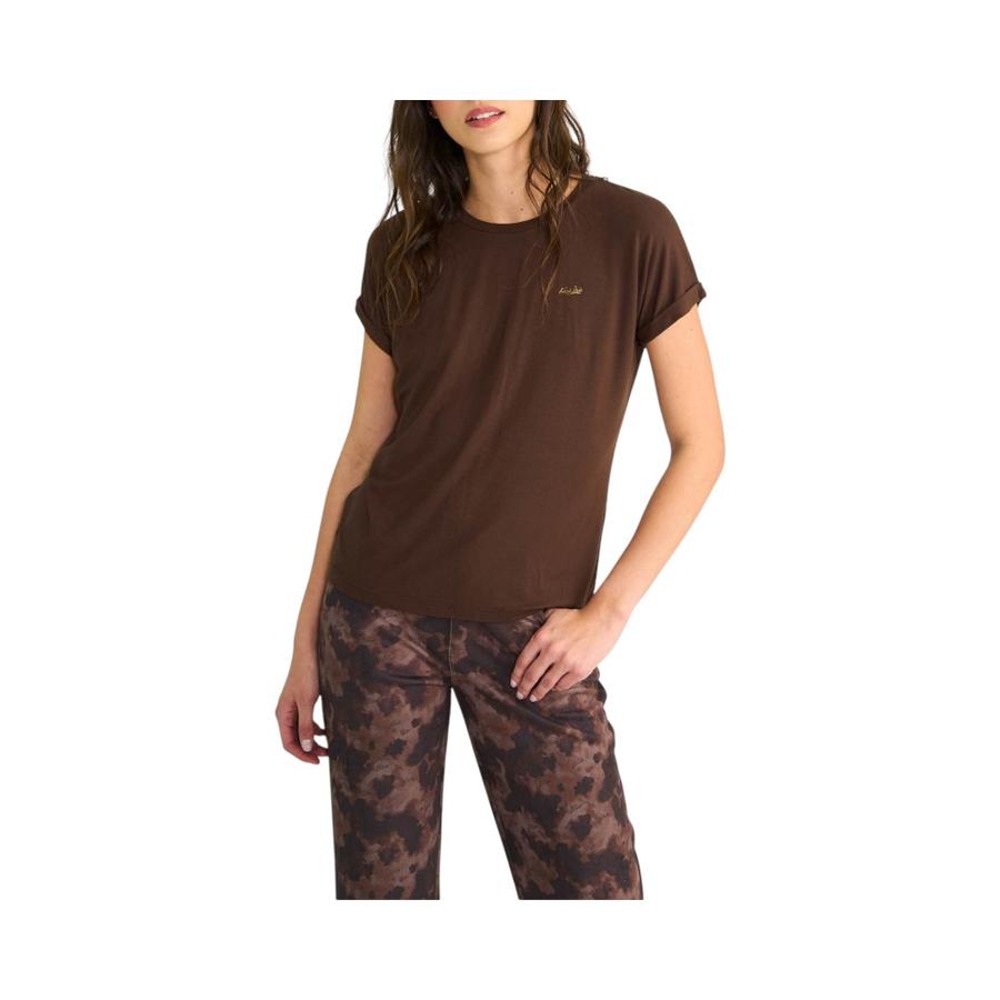 Polera manga corta Mujer Ellus DFC50903 Timeless Café