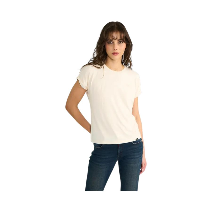 Polera manga corta Mujer Ellus DFC50903 Timeless Beige