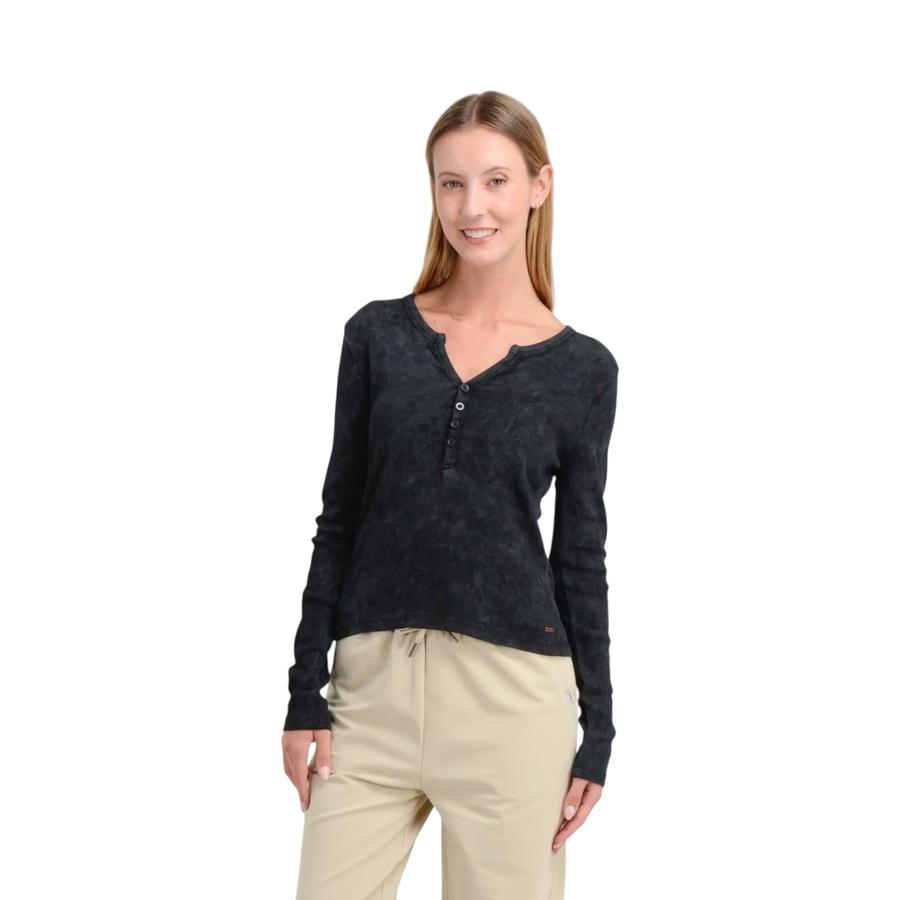 Polera Mujer O’neill Manga Larga Keely Negro