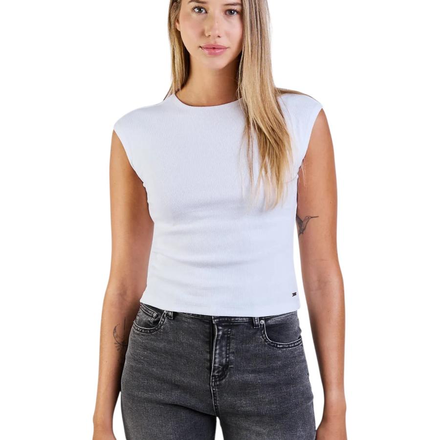 Polera Mujer Maui And Sons Mc Tanna Blanca