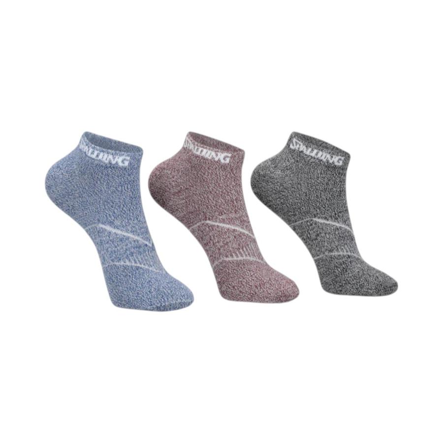 Pack 3 Calcetines Unisex 40-44 Spalding Cortos Multicolor