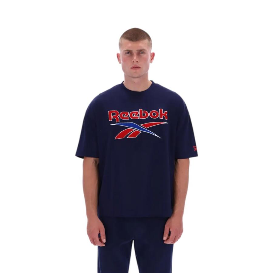 Polera Hombre Reebok Morehead Vintage Azul Marino