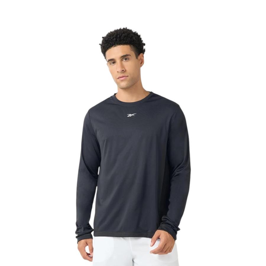 Polera Manga Larga Hombre Reebok IdentityTraining Tech Negro