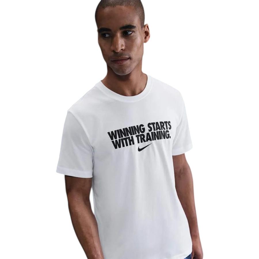 Polera Hombre Nike Dri-FIT Training Blanco