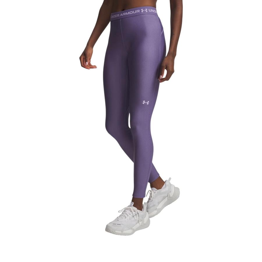 Calza Training Mujer Under Armour HeatGear Morada