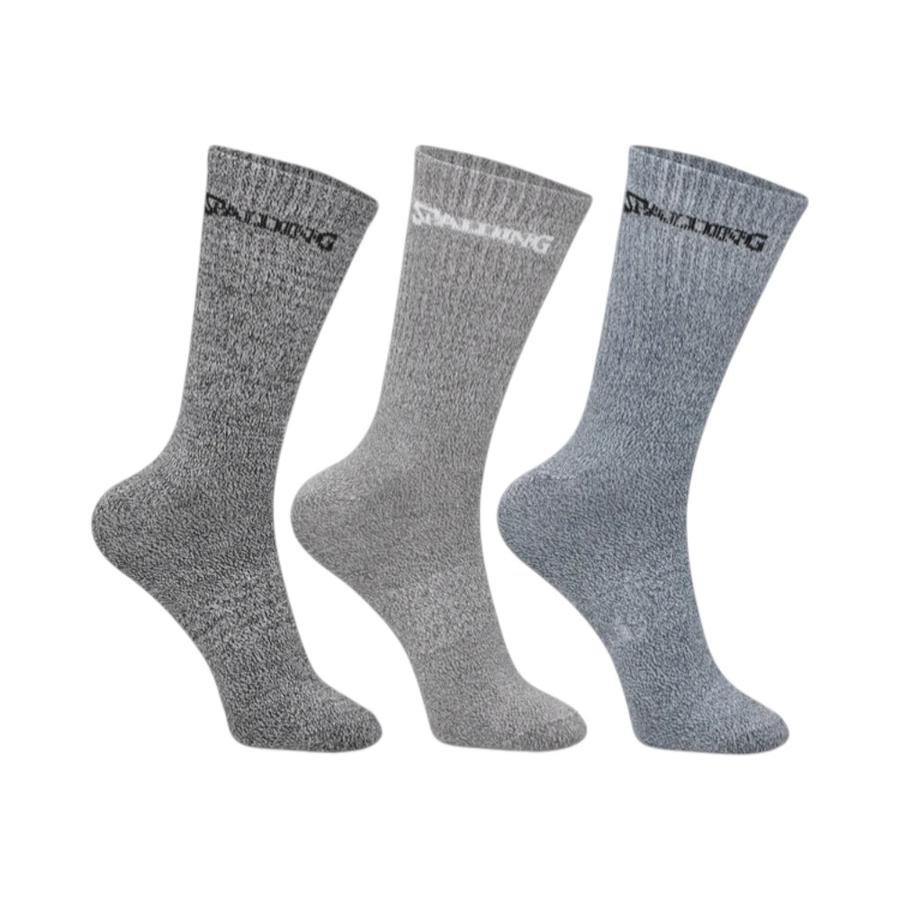 Calcetines Medios Unisex Spalding Mixed 40-44 Gris