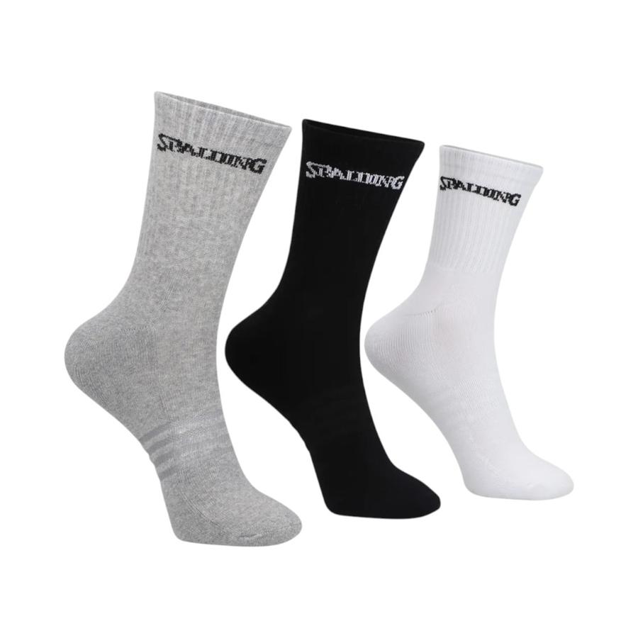 Pack 3 Calcetines Unisex 40-45 Spalding Medios Multicolor