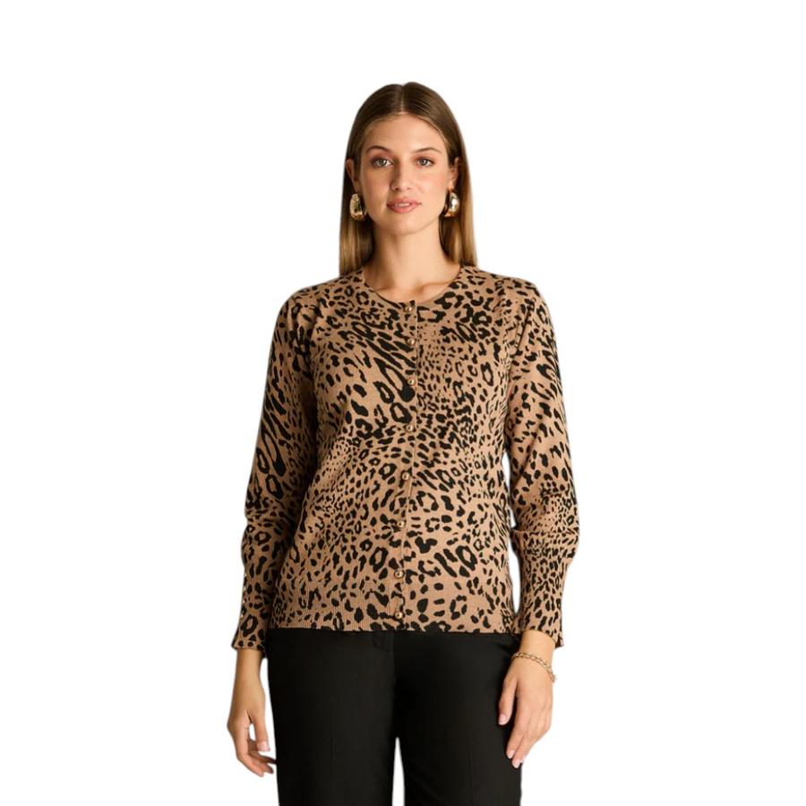 Cardigan Mujer Lorenzo di Pontti 80850418 Camel