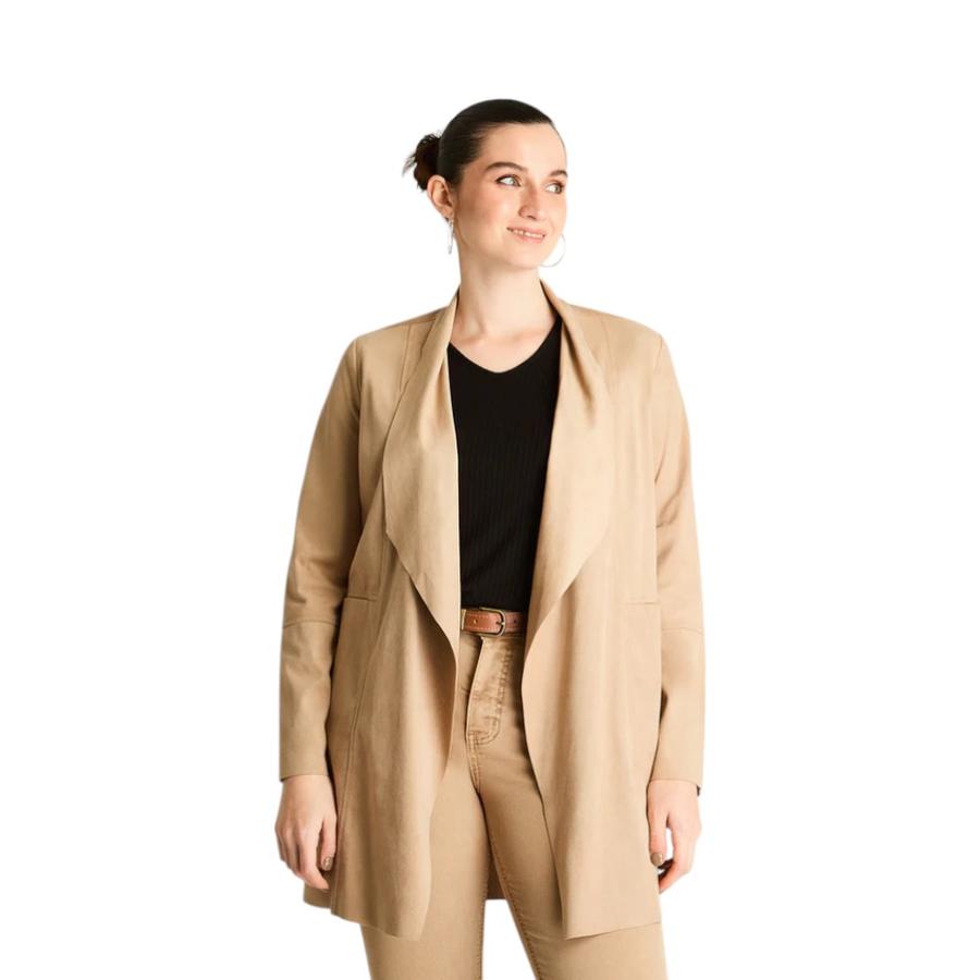 Tapado Mujer Weekend Manga Larga Camel