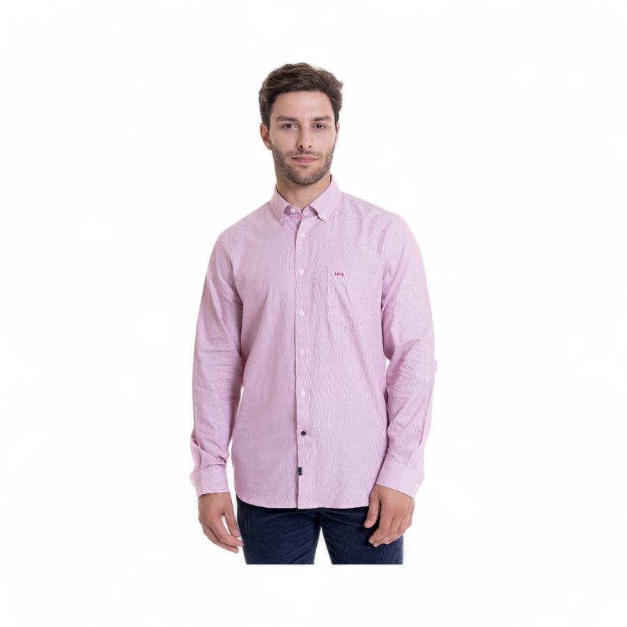 Camisa Hombre MC Gregor Dobby Comfort Fit Rosado