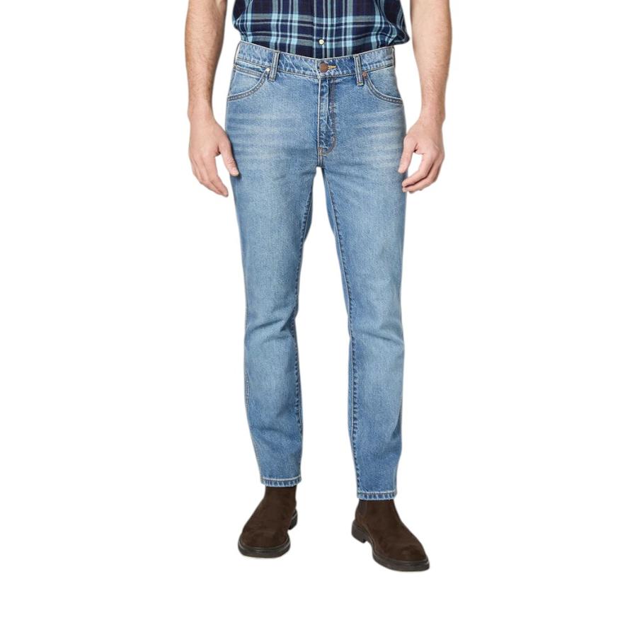 Jeans Hombre Wrangler Larston Ath Azul Medio