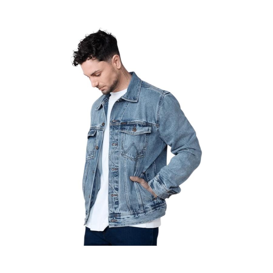 Chaqueta Hombre Wrangler Demin Azul