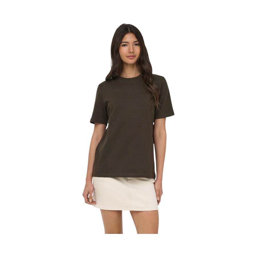 Polera Mujer ONLY Manga Corta Onlmonja Cafe