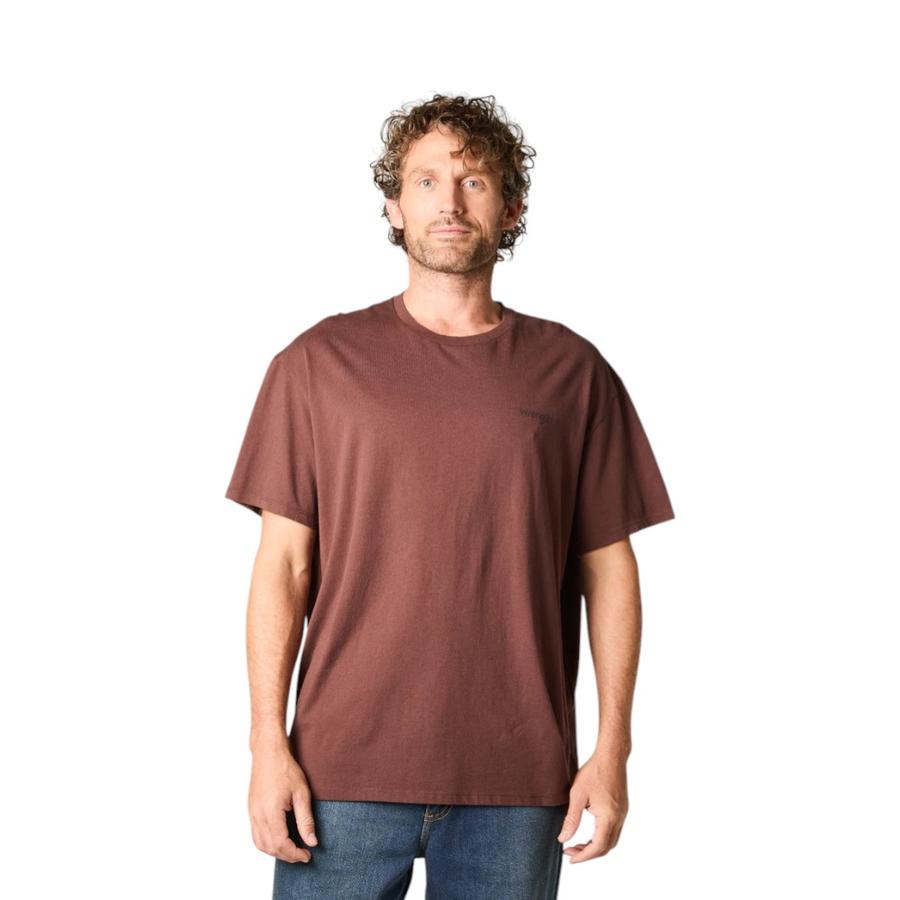 Polera Hombre Wrangler Vintage Tee Café
