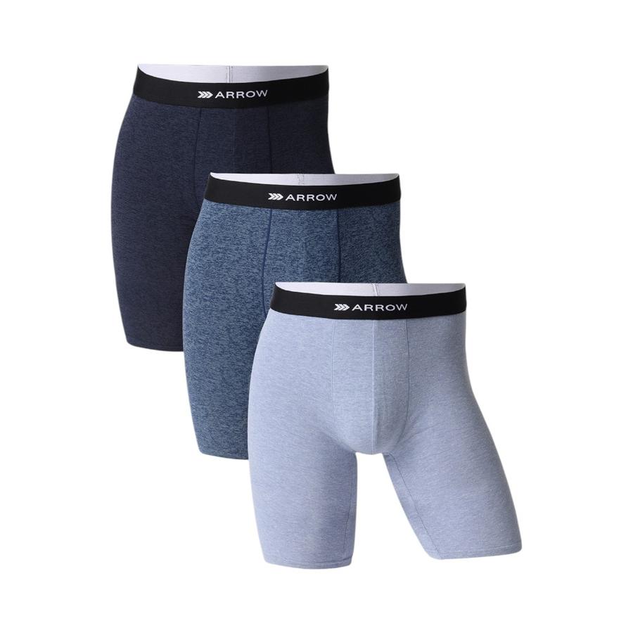 Bóxer Hombre Pack 3 Arrow Design Extra Largo Azules