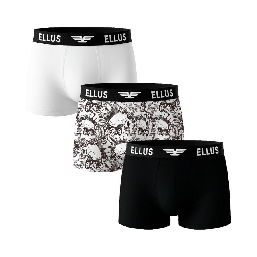 Bóxer Hombre Pack x3 Ellus Pretina Custom Blanco Surtido