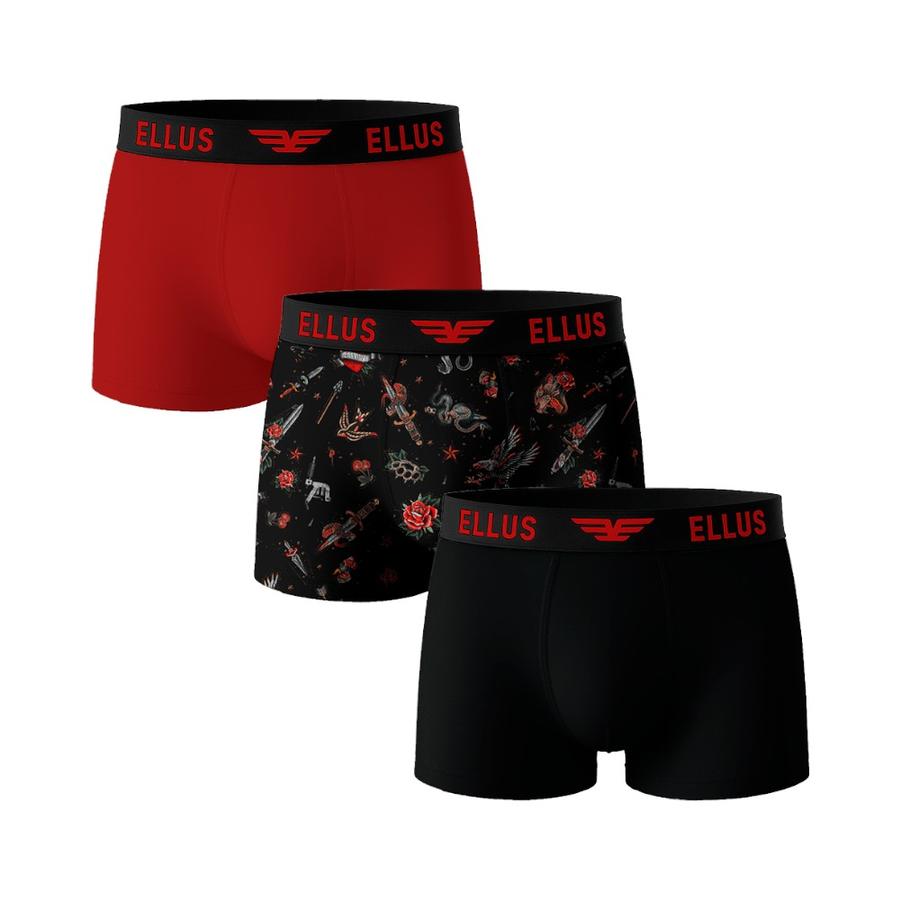 Bóxer Hombre Ellus Pretina Custom Rojo Surtido