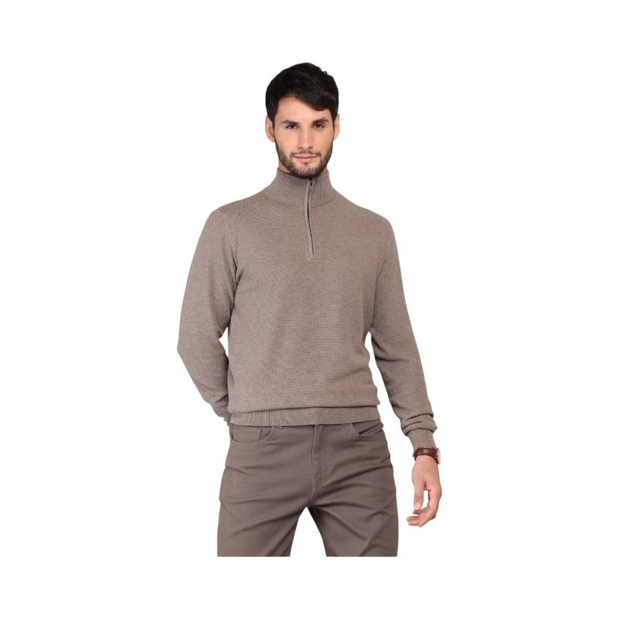 Sweater Hombre Arrow Cuello Alto Regular Fit Café