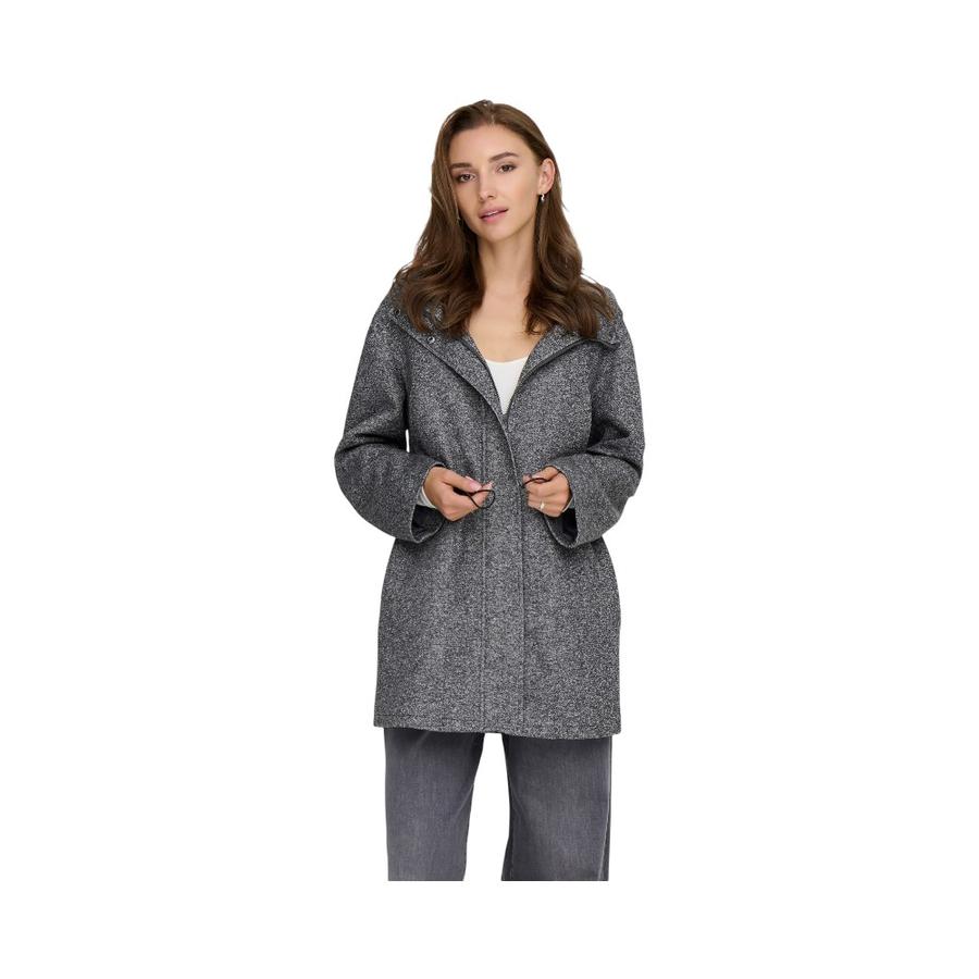 Abrigo Parka Mujer ONLY Sedona Light Hood Gris Melange