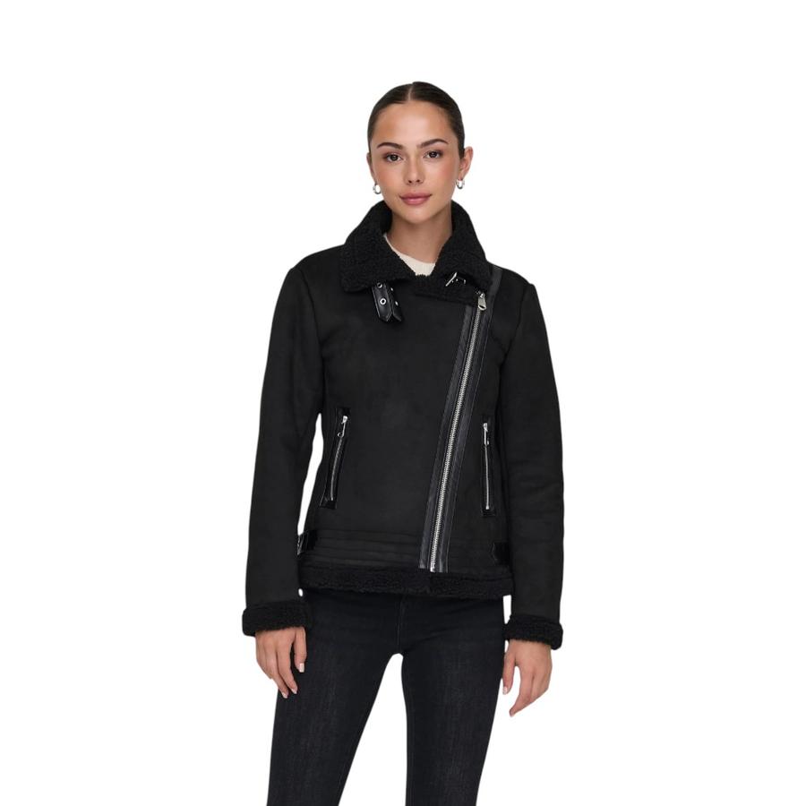 Chaqueta Aviador Mujer Only Newdiana Negro