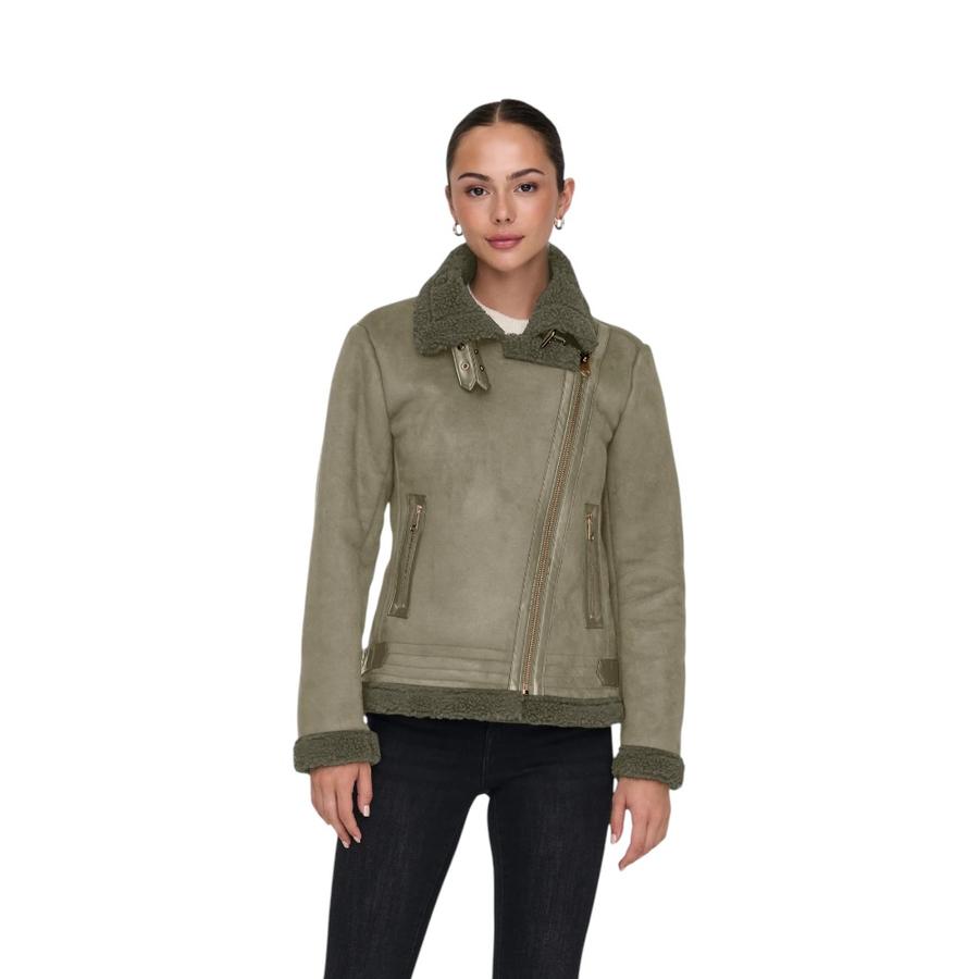 Chaqueta Aviador Mujer Only Newdiana Verde Oliva