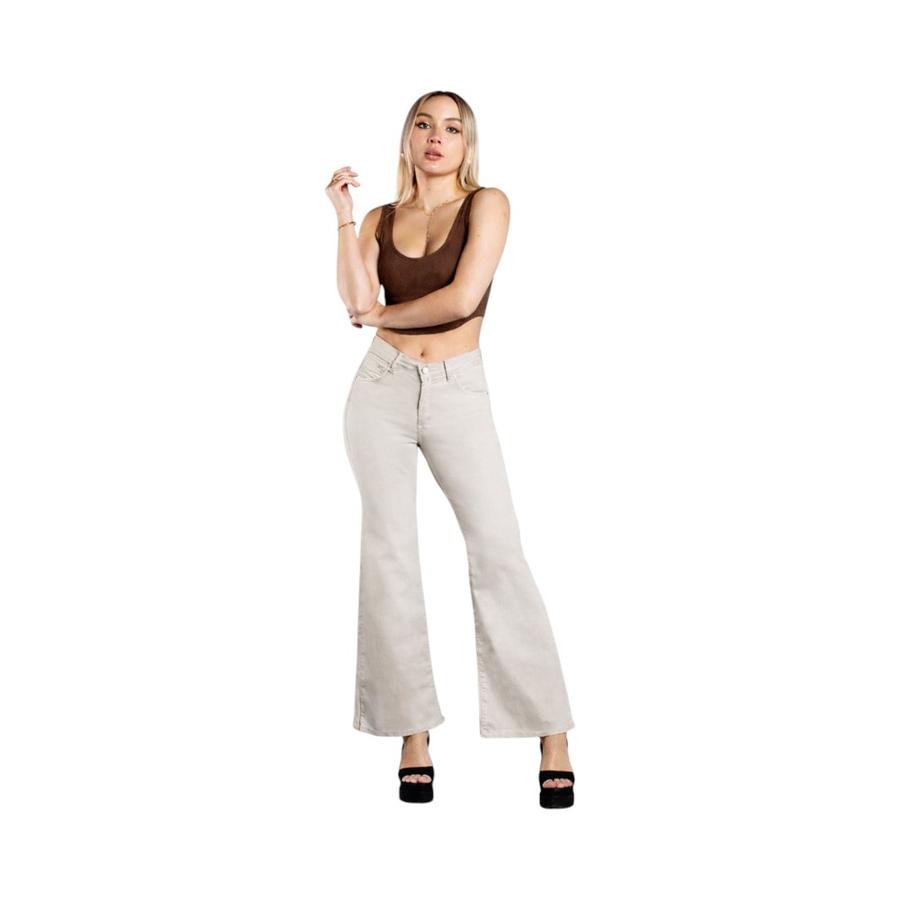 Jeans Palazzo Mujer Mohicano 4061-38 Beige