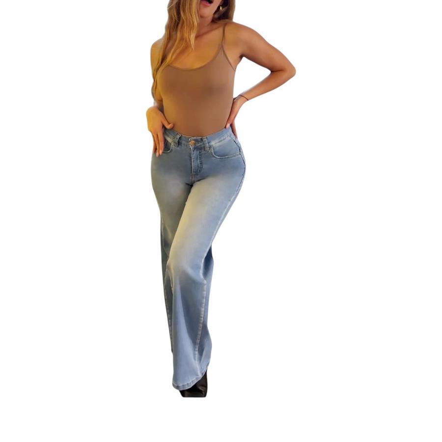 Jeans Palazzo Mujer Miley 4013-01 Azul