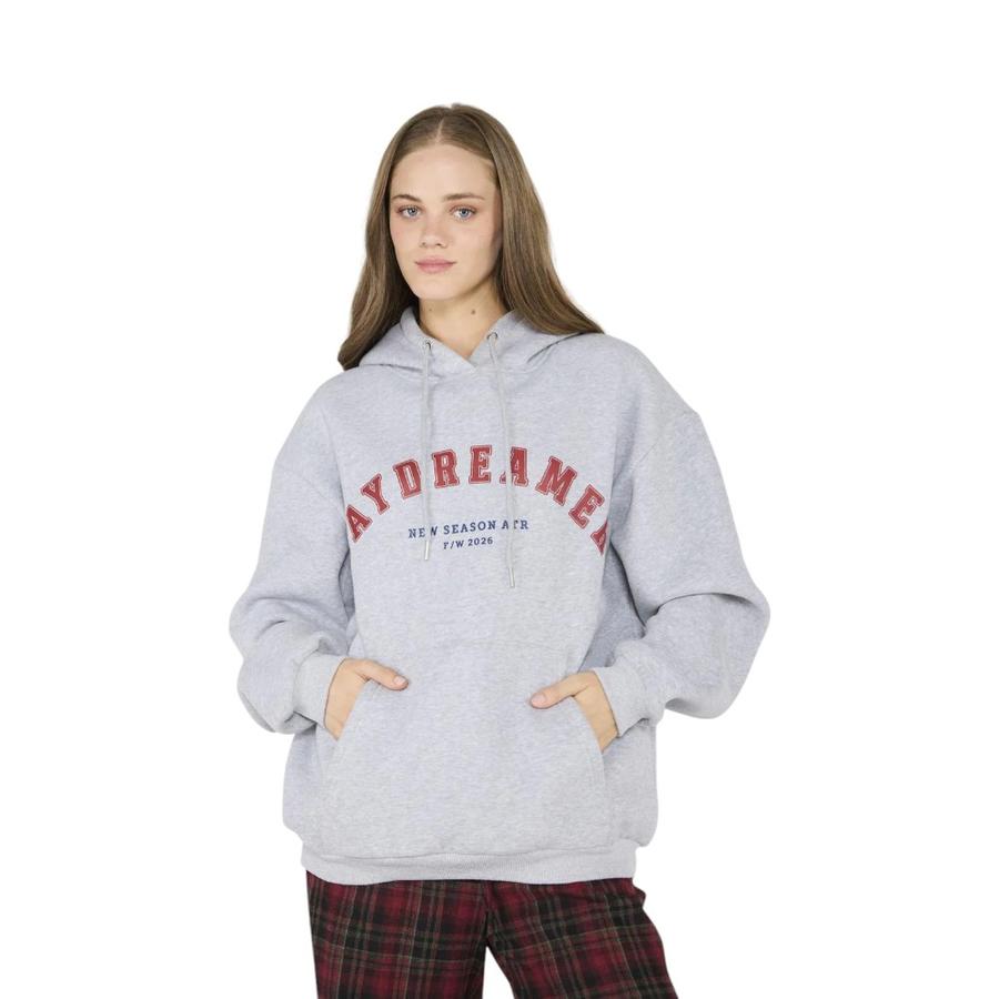 Polerón Hoodie Mujer ATR by Eclipse Luciana Gris