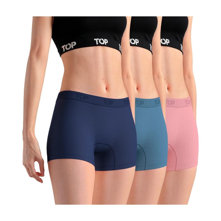 Bóxer Corto Mujer Microfibra Top C3 Pack 3 Surtido