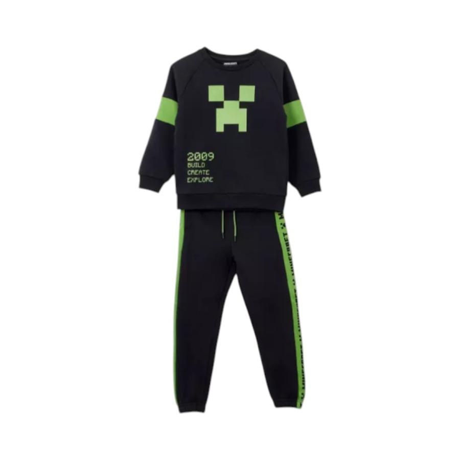 Buzo Niño Creeper Minecraft TBC Negro