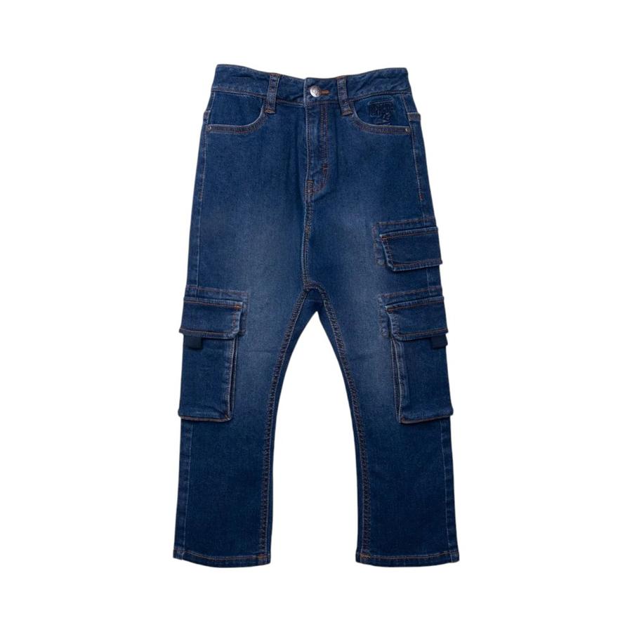 Jeans Niño Cargo Apache Azul