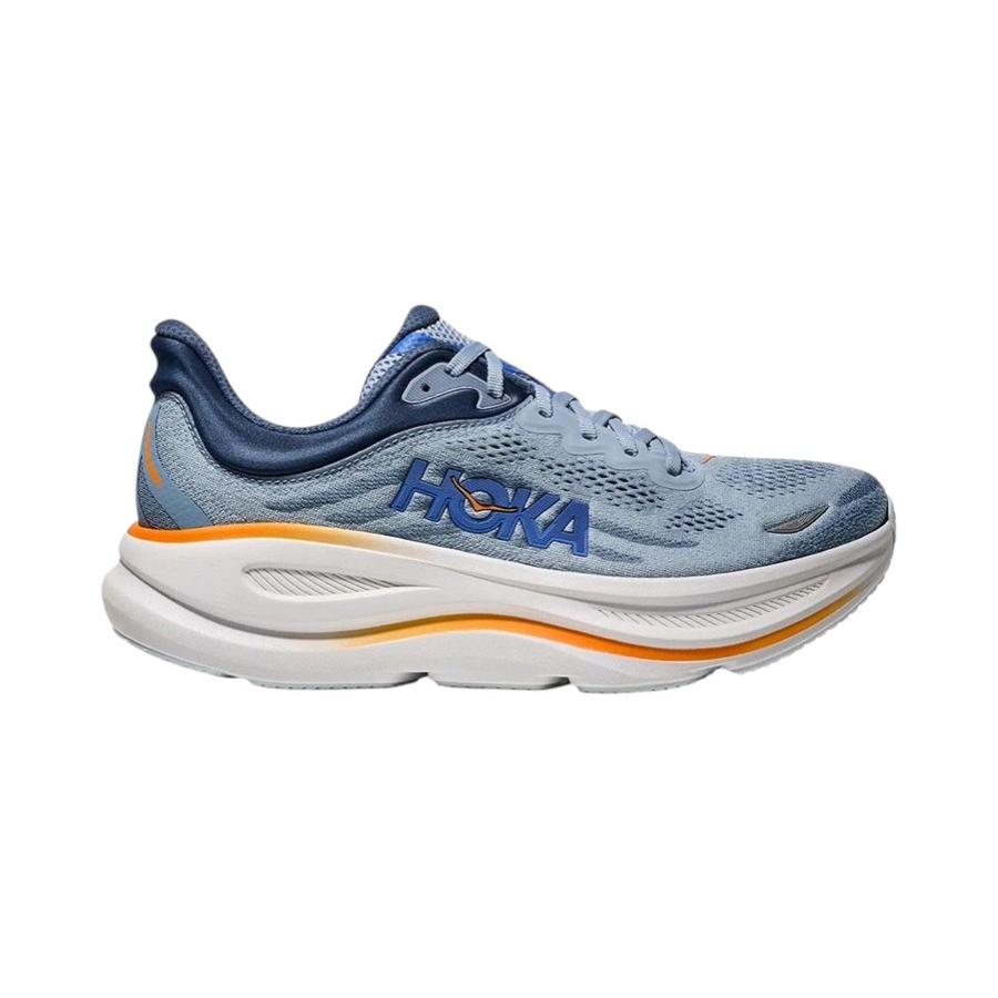 Zapatilla Hombre Hoka Bondi 9 Celeste-Naranja