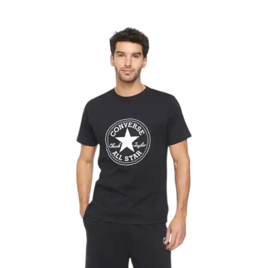 Polera Manga Corta Hombre Converse Chuck Patch Negro
