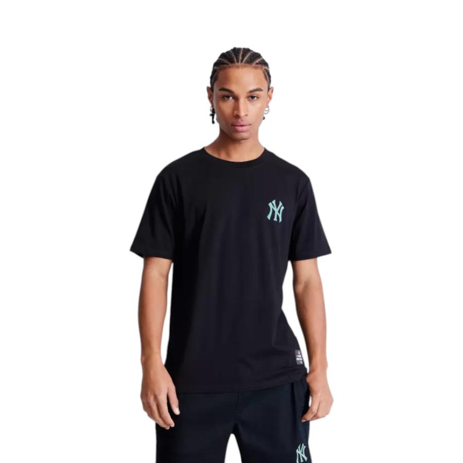 Polera Hombre Fanatics MLB Yankees Rubber Negro