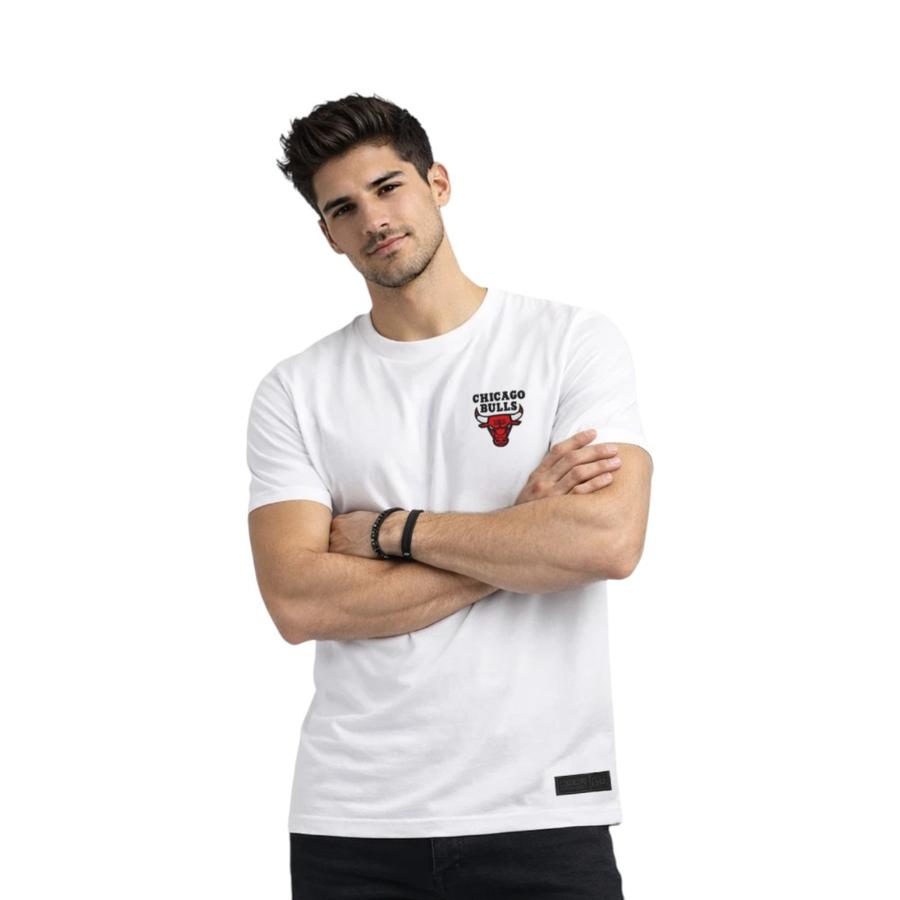 Polera Hombre Fanatics NBA Chicago Bulls Blanco