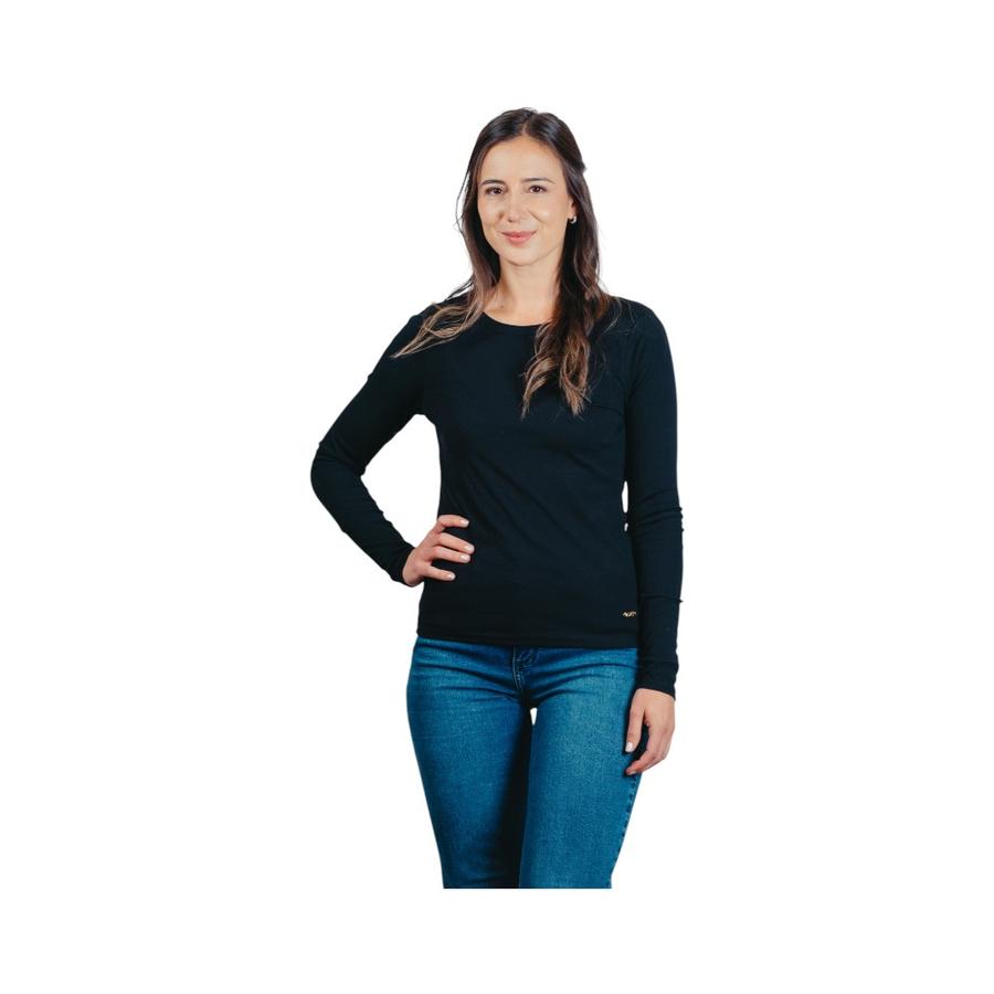 Polera Mujer Carolie Rib I26 Negro