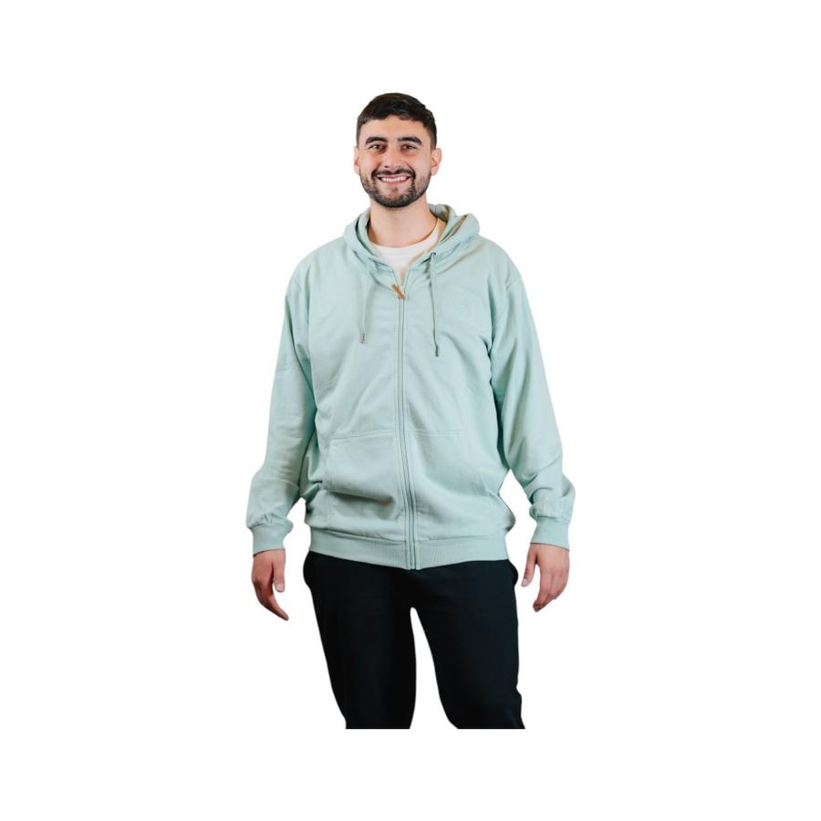 Polerón Unisex Greenlife Full Zipper Verde