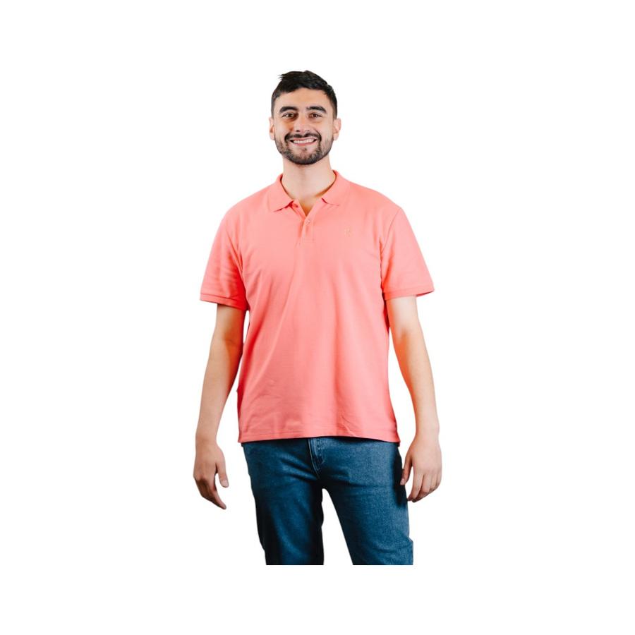Polera Piqué Hombre Greenlife Coral