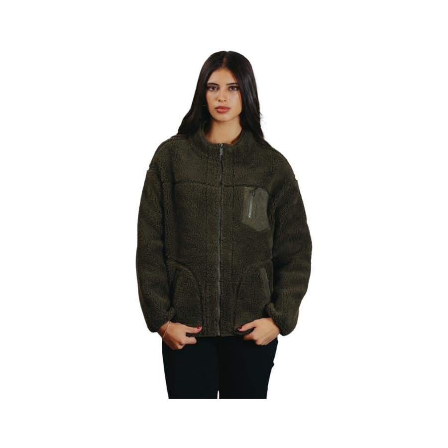 Polerón Sherpa Mujer Maox Verde