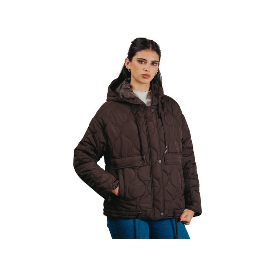 Parka Capucha Mujer Maox Chocolate