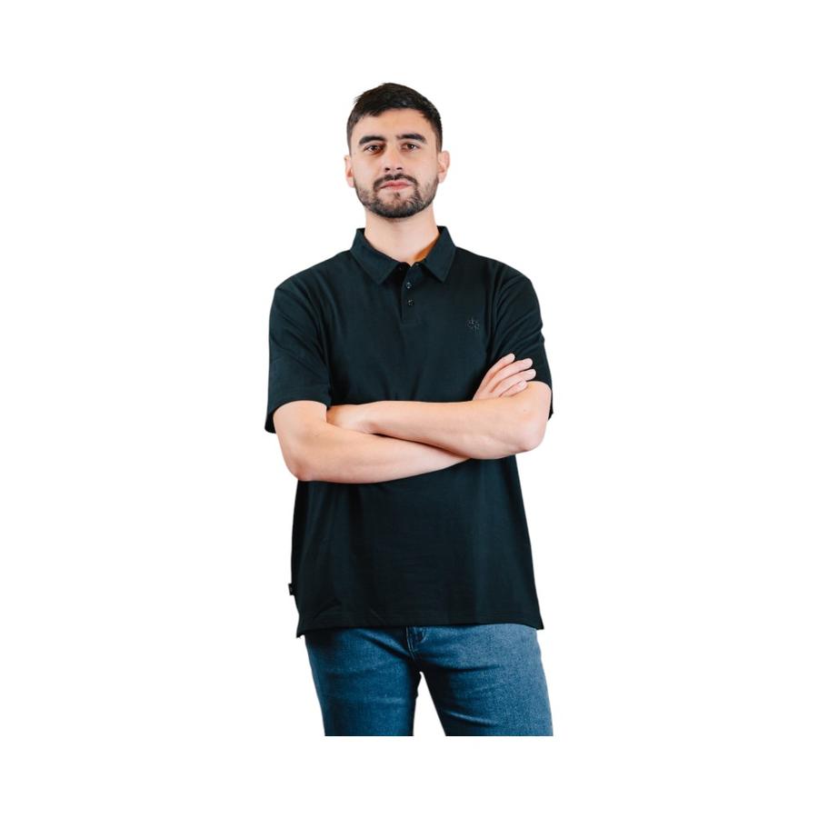 Polera Greenlife Jersey Hombre Negro