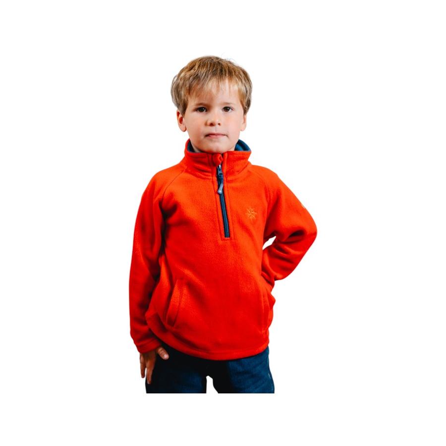 Polar Niño Greenlife Half Zip Crew Rojo