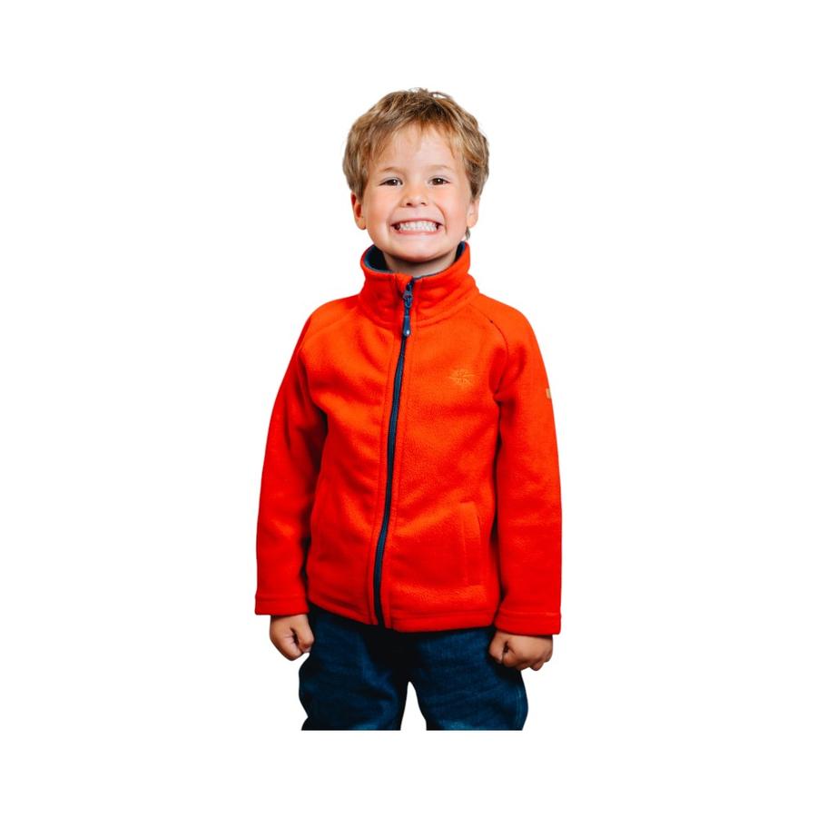 Polar Junior Greenlife Full Zip Crew Rojo