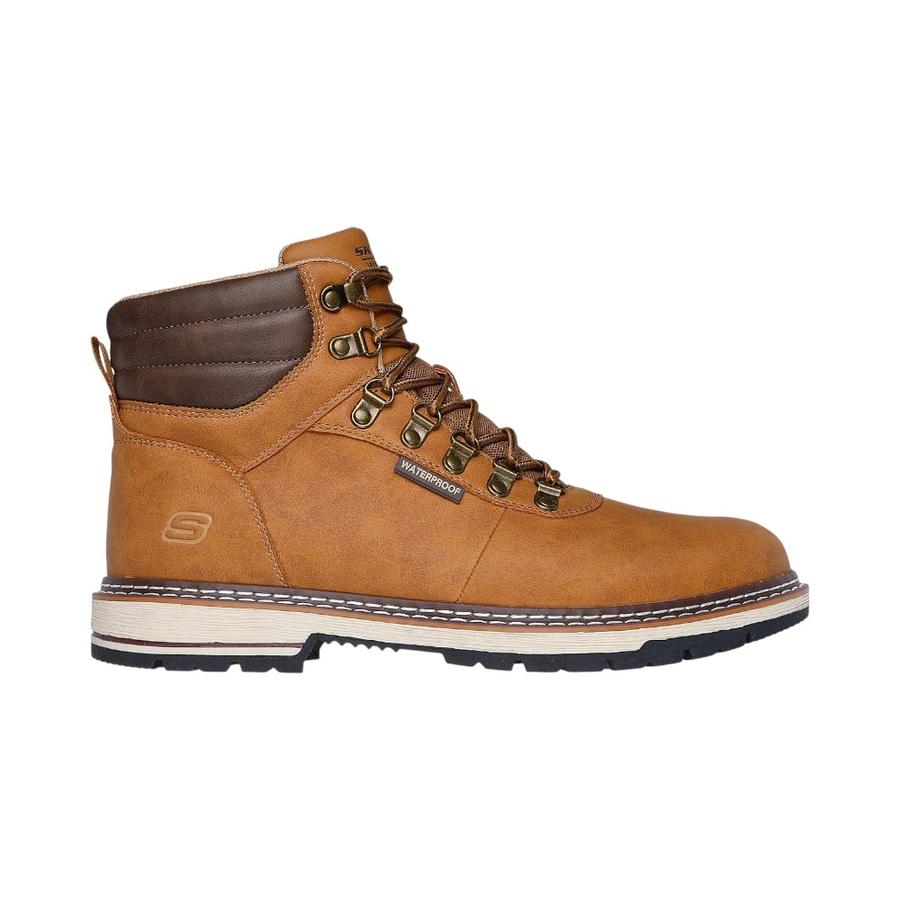 こーじ Botín Waterproof Hombre Skechers Corado Jaxx Miel - Dimarsa.cl