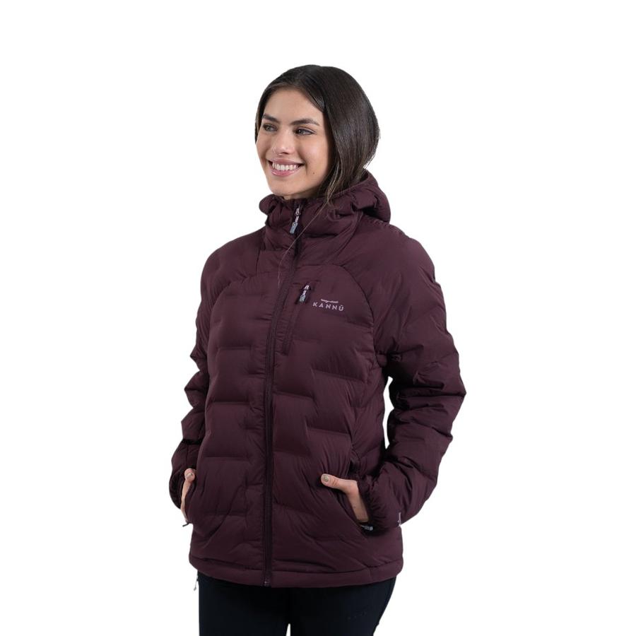 Parka Mujer Kannu Técnica Caiquen Térmica Vino Burdeo Xs