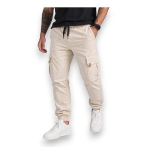Pantalón Jogger Cargo Hombre Gangster Beige